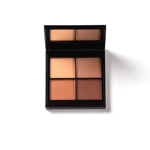 PHASE ZERO Makeup Quad Eyeshadow Palette - Bombay Rose | Pigmented Warm-Toned Neutrals - 5.2g / 0.183 Oz.