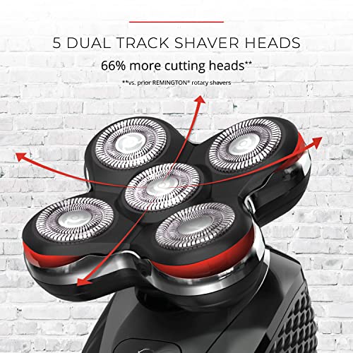 Bundle of Remington Balder Pro Head Shavers for Bald Men, Cordless Shaver, 100% Waterproof for Wet & Dry Shaving, Black + Balder Pro Head Rotary Shaver Head Replacement Assembly