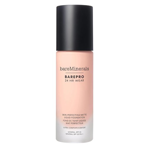bareMinerals Barepro Liquid Foundation - Full Coverage SPF 20, Breathable, Natural Matte Finish, 24HR Wear