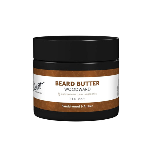 Detroit Grooming Co. Beard Butter - Premium Leave-In Conditioner with Safflower Oil & Shea Butter - Hydrating 2oz for Growth & Thickness | Made in USA