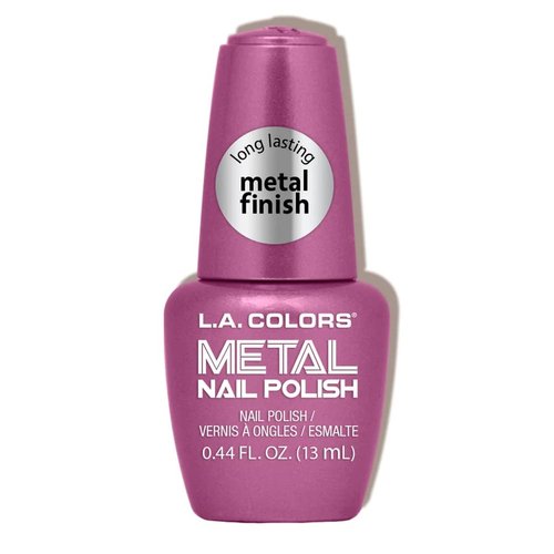 L.A. COLORS Metal Nail Polish, Rose Mimosa CNL152
