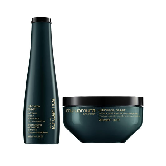 Shu Uemura Art of Hair Ultimate Reset Shampoo & Mask Set - Deeply Nourishes & Repairs Very Damaged Hair