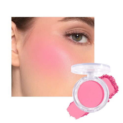 Matte Powder Blush by [Brand Name] - Long Lasting, Lightweight Cheek Color | Vegan & Cruelty-Free - #02 Petals Pink