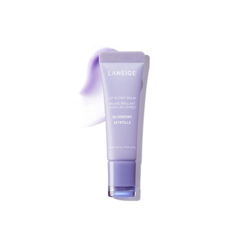 LANEIGE Lip Glowy Balm, Blueberry: Sheer Tinted Lip Moisturizer with Shea Butter, for Hydrating Shine & Soft Lips