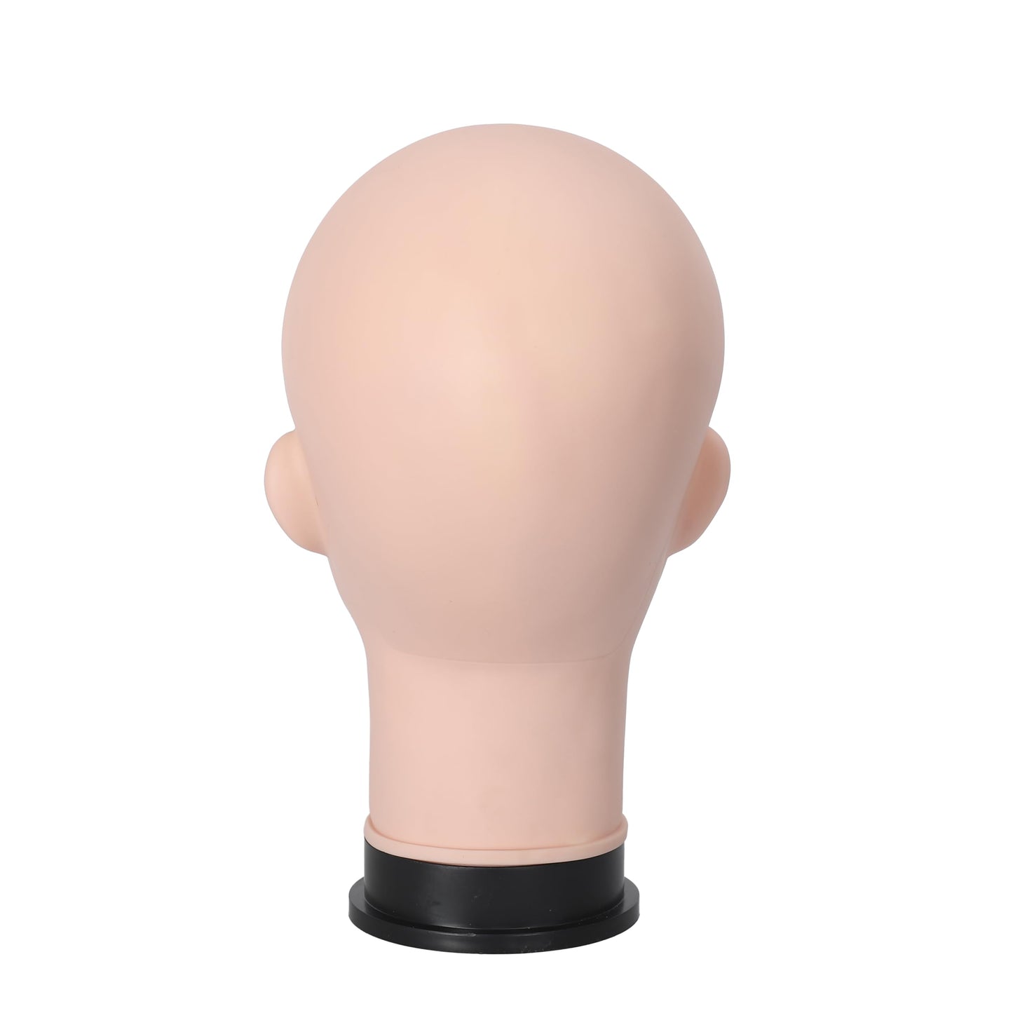 TKIMHEQ Bald Female Mannequin Head 21.6 Inches Big Head Circumference Makeup Training Head Wig Head Professional Cosmetology for Wig Making Hat Helmet Glasses Display Head Model with Clamp Stand