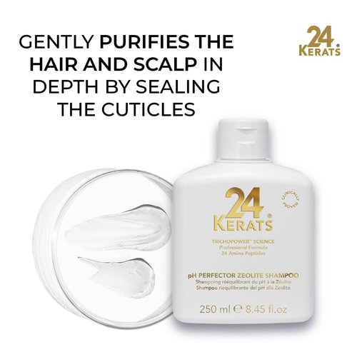 Balancing Shampoo - pH 4.0-5.0 | Volcanic Mineral Formula with Zeolite | Nourishes & Preps Hair | 8.45 fl oz