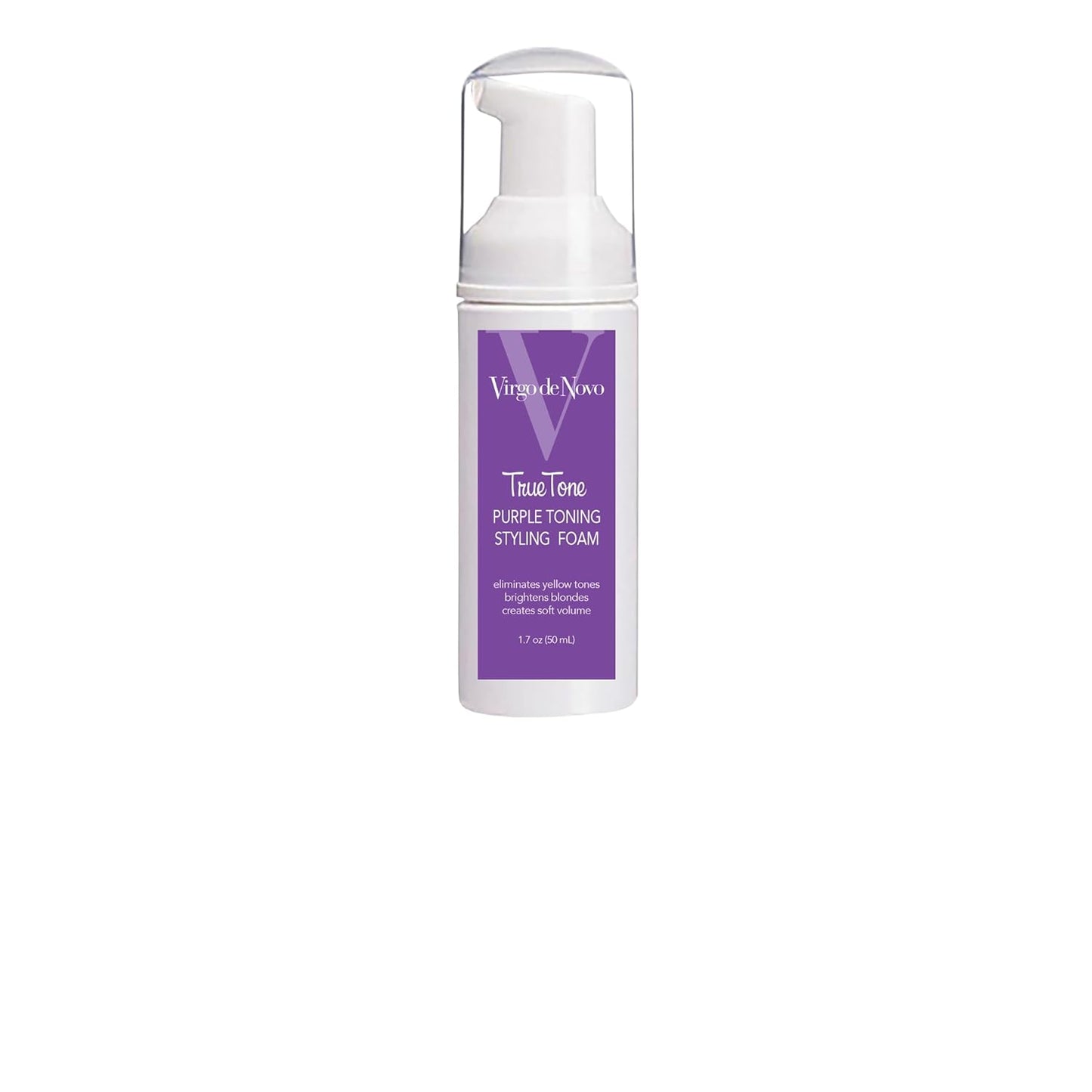 True Tone Purple Toning Foam - Brightens Blonde Hair & Eliminates Brassiness - 1.7 oz