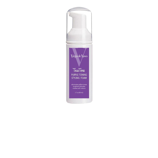 True Tone Purple Toning Foam - Brightens Blonde Hair & Eliminates Brassiness - 1.7 oz