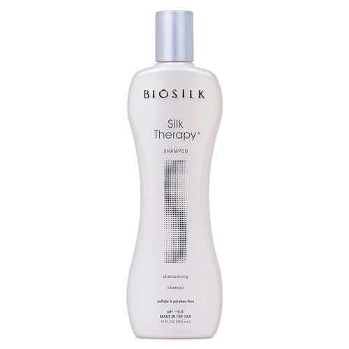 BioSilk Silk Therapy Shampoo - Gentle Cleanser for Healthy, Shiny Hair | 12 Oz, Sulfate & Paraben-Free
