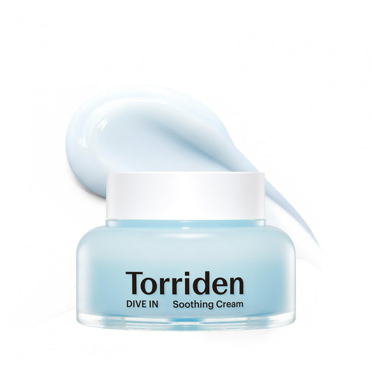 Torriden DIVE IN Hyaluronic Acid Soothing Cream - Revitalizing Moisturizer for Sensitive Skin | 100ml (3.38 fl. oz)