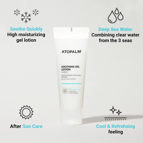 ATOPALM Soothing Gel Lotion - Cooling Moisturizer for Sensitive Skin | 4 Fl Oz, Eczema Relief, Baby Safe