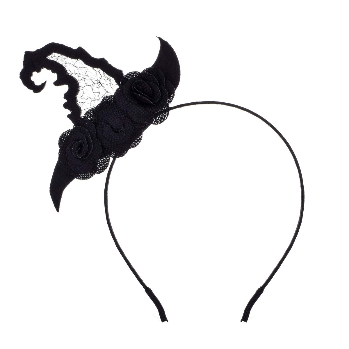 Love Sweety Halloween Spider Ghost Pumpkin Hair Hoop Cosplay Devil Headband (Witch Hat Black Choker)