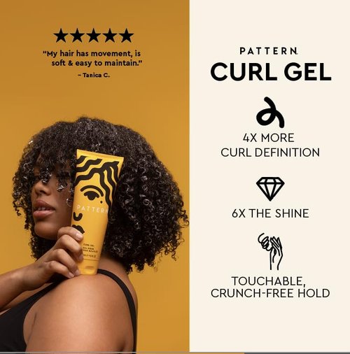 PATTERN Beauty Curl Gel - Medium Hold with Aloe & Cacay Oil for Curly Hair | 3A-4C