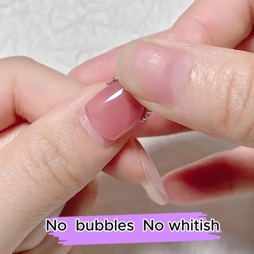 Curvlife Beauty Secrets Solid Nail Glue Gel for Press on Nails Soft Gel Nail Tips UV Cured Nail Glue 30g for Acrylic Nails Extension Fake Nail Bonding Gel Glue Decor Adhesive