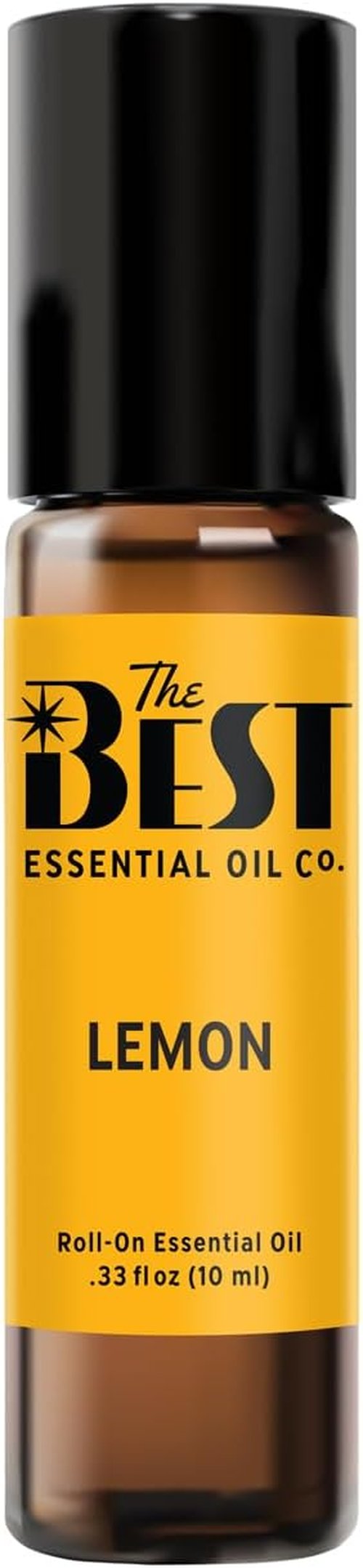 Lemon Essential Oil Roll-On by Skiennix - Premium Grade, Pre-Diluted in Coconut Oil - 10 ml (.33 fl oz)