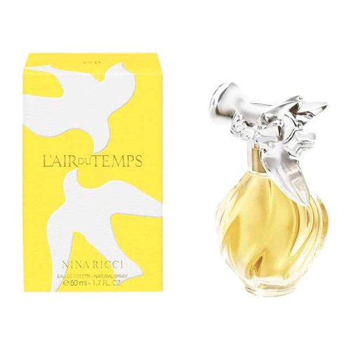 Nina Ricci L'Air Du Temps Perfume - Floral Fragrance Mist with Carnation & Rose - 1.7 Oz Eau De Toilette