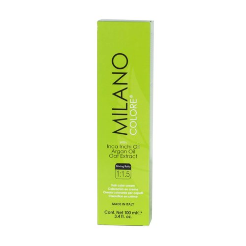 Milano Colore – Permanent Hair Dye | Nourishing Hair Coloring Treatment – 1.0 Black, 100ml/3.4 oz