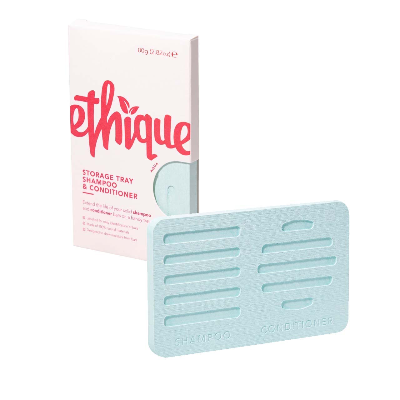 Ethique Aqua Haircare Storage Tray for Shampoo & Conditioner Bars - Plastic-Free (Pack of 1)