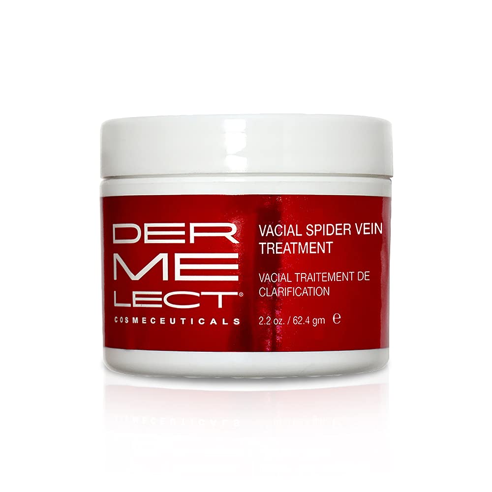 Dermelect Vacial Spider Vein Treatment Cream - Anti-Aging Formula with Vitamin K & Hyaluronic Acid | 2.2 oz