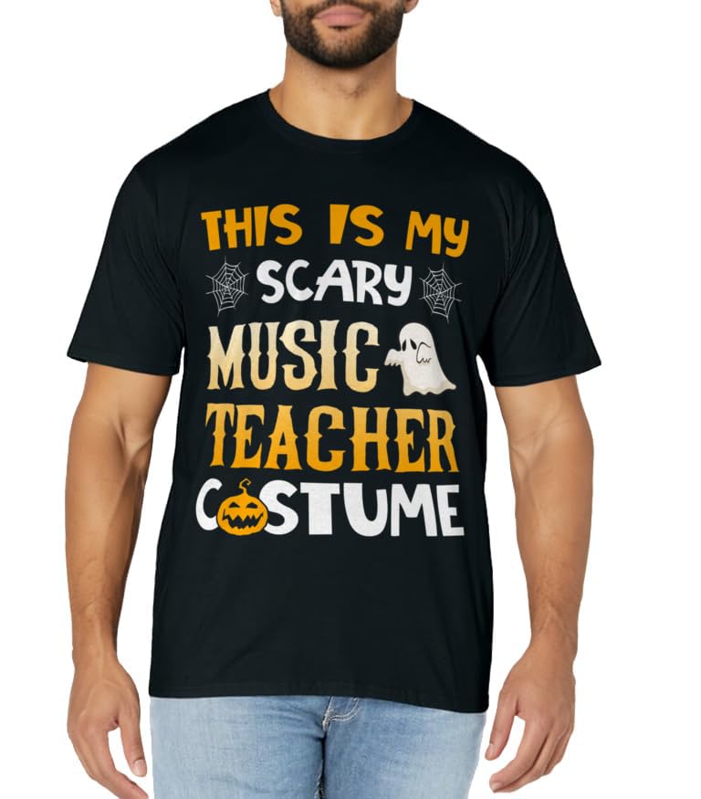 This Is My Scary Music Teacher Halloween Costumes Pajama T-Shirt