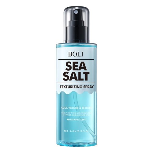 BOLI Sea Salt Spray - Texturizing Water for Volume & Light Hold - 8.12 FL.OZ for Curly & Fine Hair