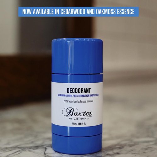 Baxter of California Deodorant - Aluminum & Alcohol-Free Clear Stick with Cedarwood & Oakmoss | 2.65 Ounce