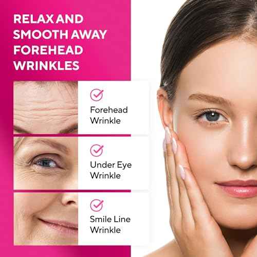 Silicone Face and Forehead Wrinkle Patches: Facial Wrinkle Patch for overnight and Smile Line and Under Eye Patches Forehead Wrinkle Treatment 5pcs x 1Pack