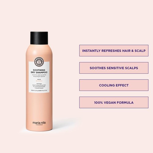 Maria Nila Soothing Dry Shampoo - 205 ml | Freshens Greasy Hair & Soothes Scalp, 100% Vegan