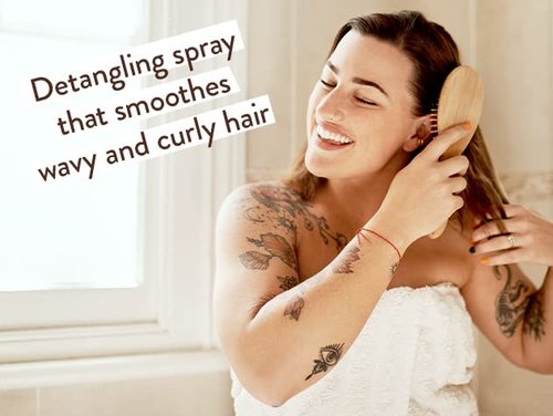 Babo Botanicals Smoothing Berry Conditioning Spray - Nourishing Detangler with Evening Primrose Oil - Non-Aerosol, Light Berry Scent