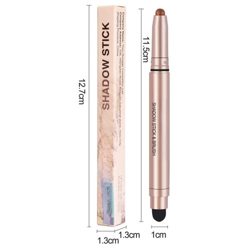 ONarisae Eyeshadow Stick Long-Lasting Cream Shimmer Finish Easy Apply with Built-in Smudger Blendable shimmer light pink