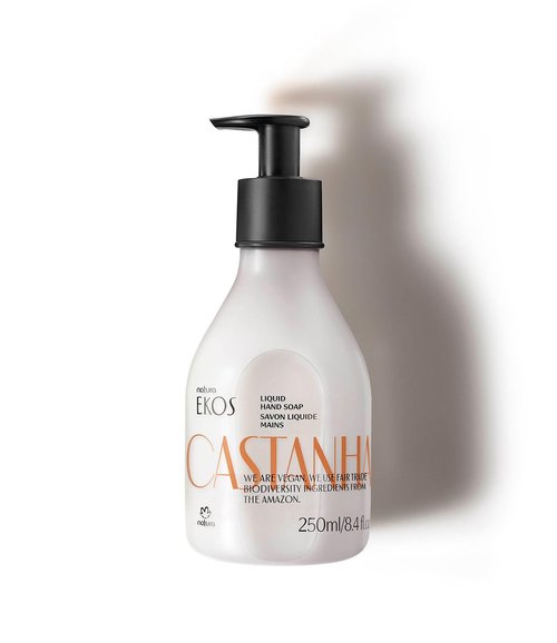 Natura Brazil Nut Liquid Hand Soap - Renourishing Coconut-Derived Cleanser - Vegan Skin Care - 8.4 fl oz