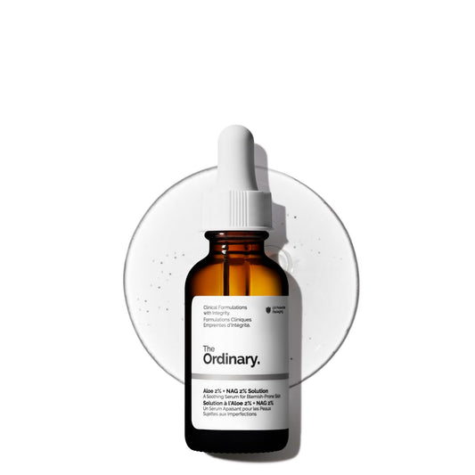 The Ordinary Aloe 2% + NAG 2% Solution - Soothing Formula for Post-Acne Marks | 1 Fl Oz