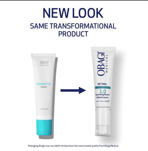 Obagi Medical Retinol 1.0 Cream - High-Potency Retinol for Fine Lines & Smooth Texture - 1 oz