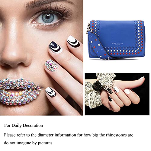 Towenm 720PCS Glass Flatback Rhinestones, SS20 4.8mm Flat Back Crystals for Craft Clothes Nail Face Art, Non Hotfix Round Flatback Crystals Loose Gemstones, Golden Shadow