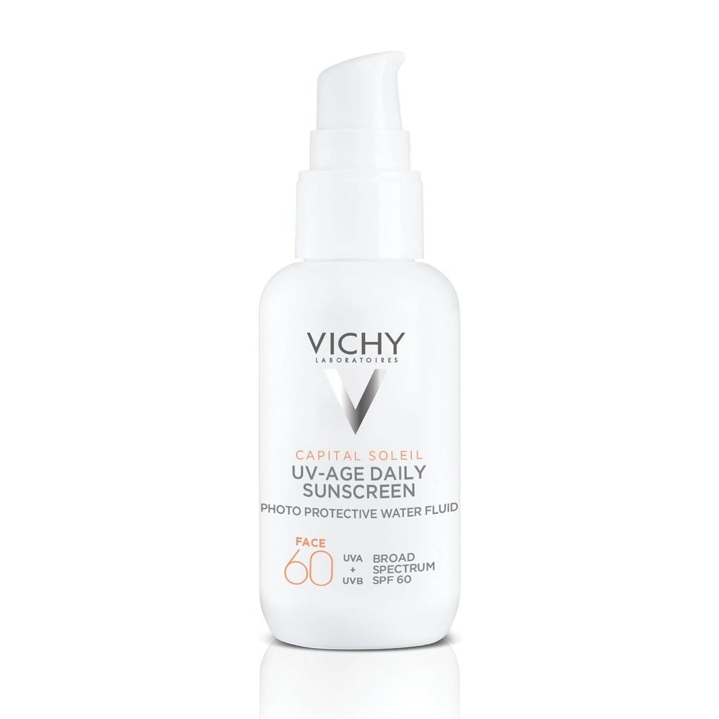 Vichy Capital Soleil UV-Age Daily SPF 60 - Anti-Aging Sunscreen with Hyaluronic Acid & Peptides | Broad Spectrum Protection