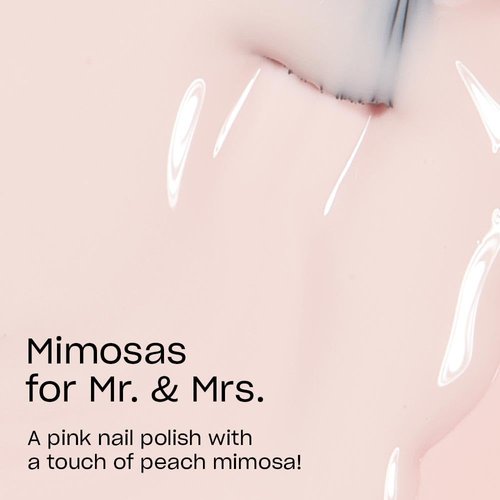 OPI Nail Lacquer Mimosas for Mr. & Mrs. | Sheer Soft Pink Crème Chip Resistant Nail Polish | Fast Drying, Streak Free