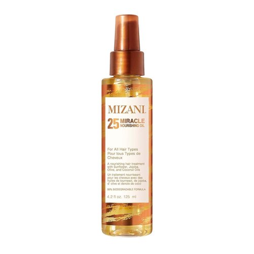 Mizani 25 Miracle Nourishing Hair Oil - Lightweight Coconut & Jojoba Oil for Curly Hair, Adds Shine & Reduces Frizz