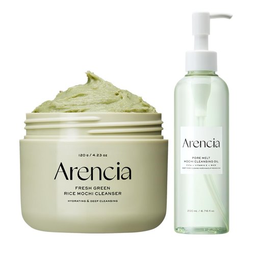 ARENCIA Rice Mochi Double Cleansing Duo - Clear Acne-Prone Skin | Gentle & Effective Formula