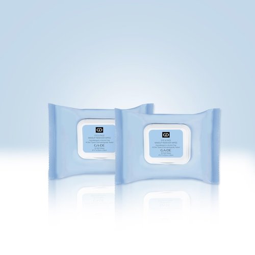 GA-DE Eye and Face Makeup Remover Wipes - Ultra Soft Face Wipes - with Aloe Vera, Chamomile, Vitamins B5 and E for Nurtured, Clean Skin - 30 Count