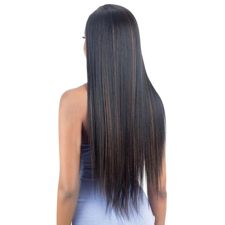 FREE TRESS Shake N Go Organique Synthetic Hair Weave - Yaky 24" (Color:1 JET BLACK)