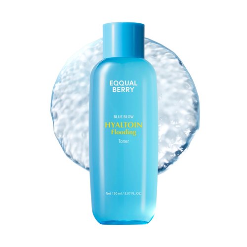EQQUALBERRY Hyaltoin Flooding Toner | Moisture-Rich Hydrogel Toner for Deep Hydration | Cooling Essence Texture | Hyaluronic Acid & Ectoin | Makeup-Ready Skin (5.07 fl.oz / 150ml)