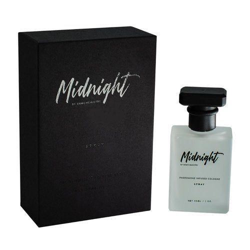RawChemistry Midnight Cologne for Men - Pheromone Infused Fragrance for Attraction - 3.4 oz
