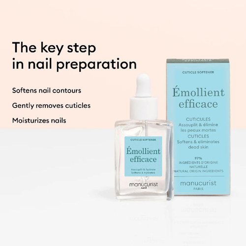Manucurist Cuticle Remover Gel - 9-Free & 97% Bio-Sourced Ingredients - Nail Care - 0.5 fl oz