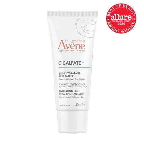 Avène Cicalfate+ Hydrating Skin Recovery Emulsion - 24HR Barrier Repair for Post-Procedure & Tattoo, 1.3 Fl Oz