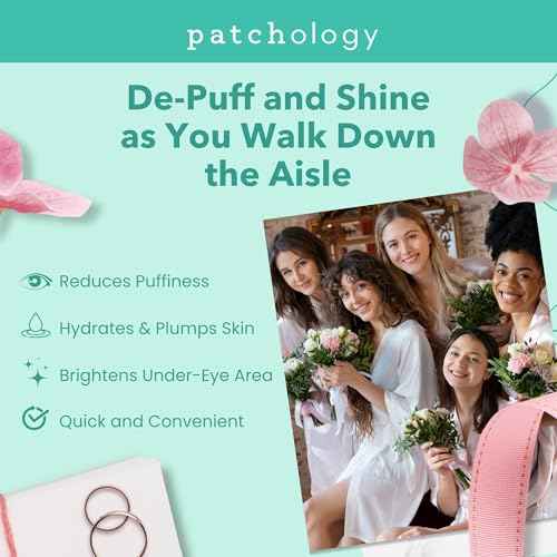 Patchology Under Eye Gel Patches ? Natural Eye Masks for Puffy Eyes, Dark Circles & Eye Bags, Soothing Skincare Treatment for All Skin Types, Beauty & Personal Care Essentials (5 Pairs)