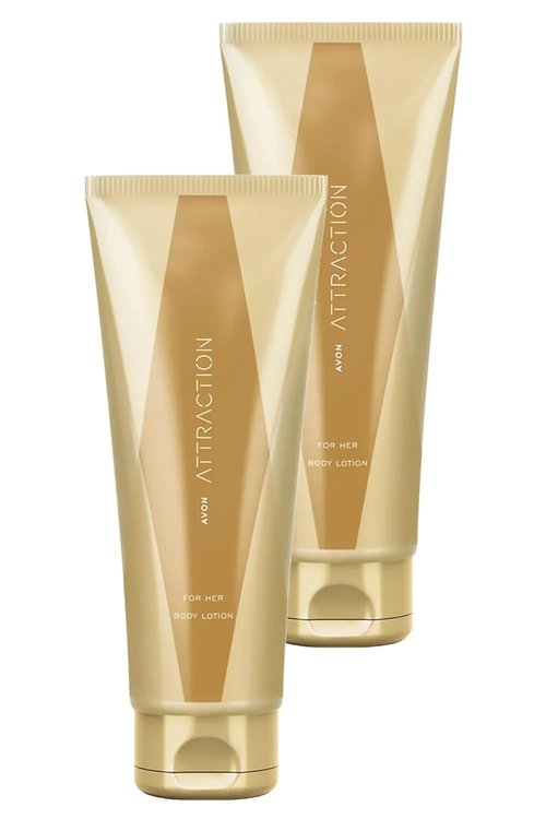 AVON Attraction Body Lotion - Seductive Fragrance & Intense Hydration for Women | 2x125 ml / 4.2 fl oz