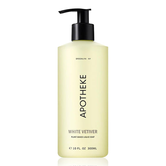 APOTHEKE Liquid Hand Soap - White Vetiver | 10 Fl Oz Hydrating Formula with Premium Fragrance Oils for Gentle Cleansing & Moisturizing