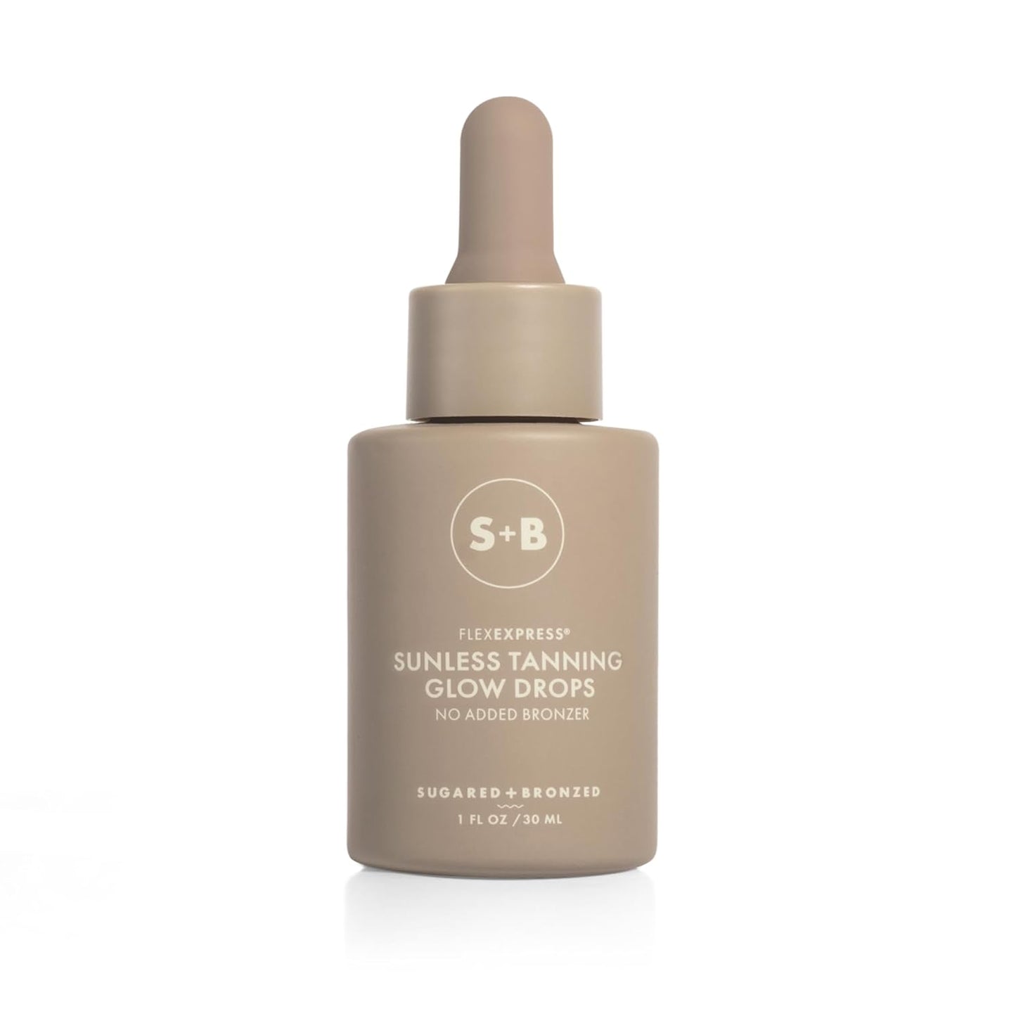 SUGARED + BRONZED Sunless Tanning Glow Drops - Customizable Face & Body Self Tanner, Streak-Free, Vegan, 1 Fl Oz