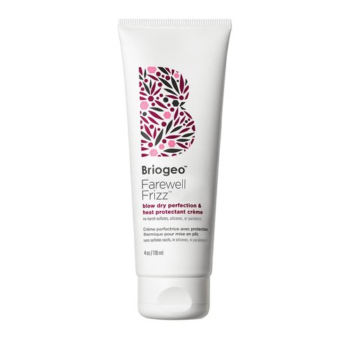 Briogeo Farewell Frizz Blow Dry Perfection Crème - Silicone-Free Heat Protectant for Smooth, Shiny Hair | Protects Up to 450°F | Vegan & Cruelty-Free