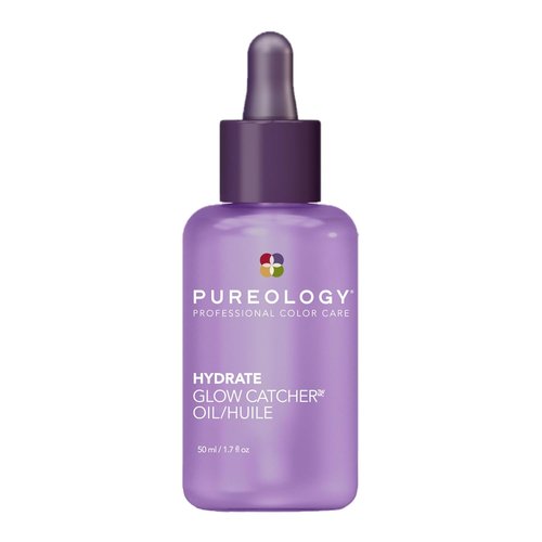 Pureology Hydrate Glow Catcher Hair Oil - 72-Hour Hydration & Shine | Lightweight Frizz Control for Dry Hair
